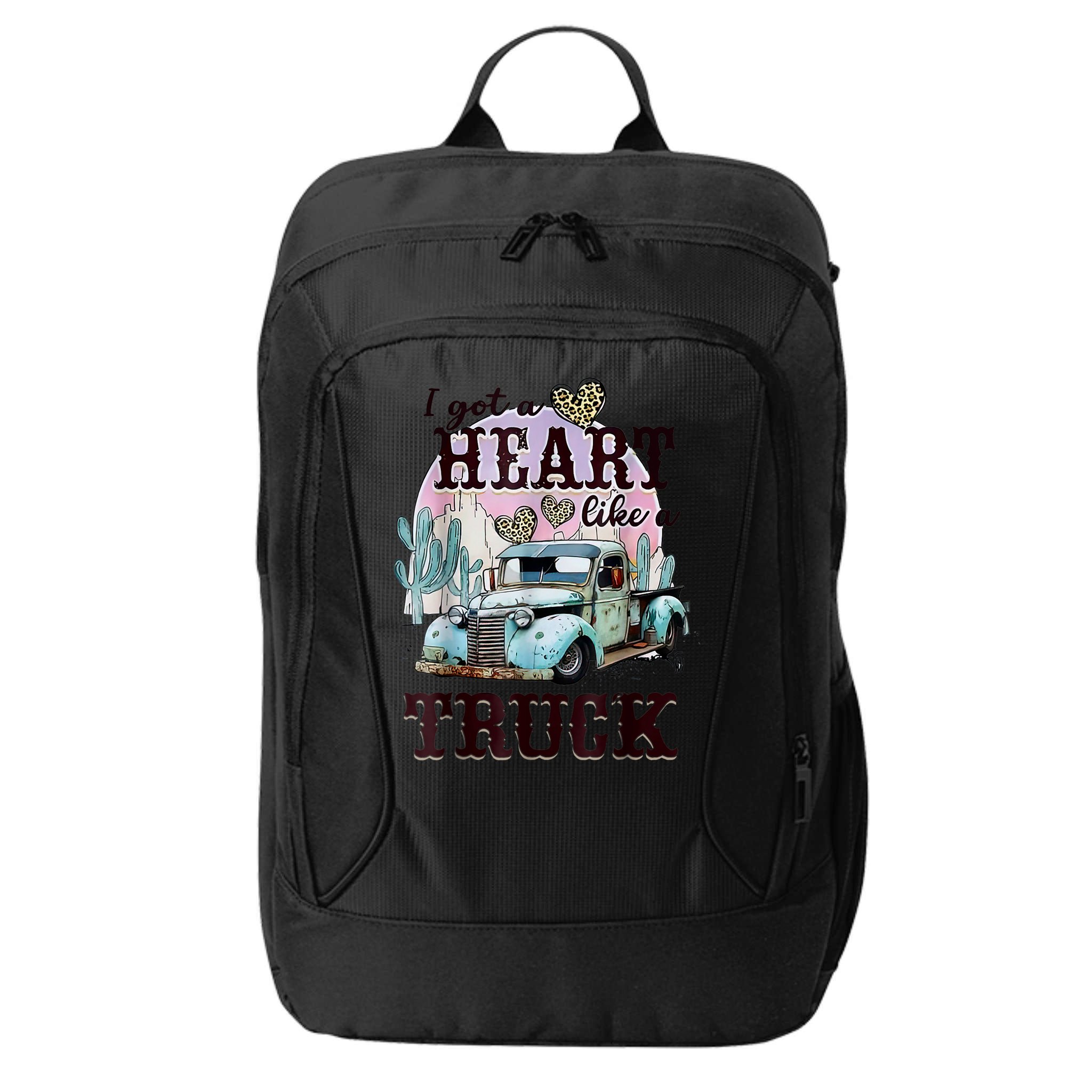 I Got A Heart Like A Truck Runs On Dreams City Backpack