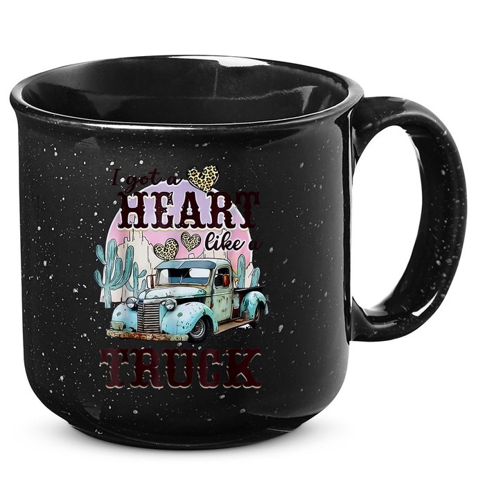 I Got A Heart Like A Truck Runs On Dreams 15oz Campfire Ceramic Mug