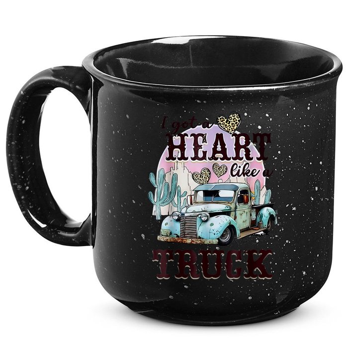 I Got A Heart Like A Truck Runs On Dreams 15oz Campfire Ceramic Mug
