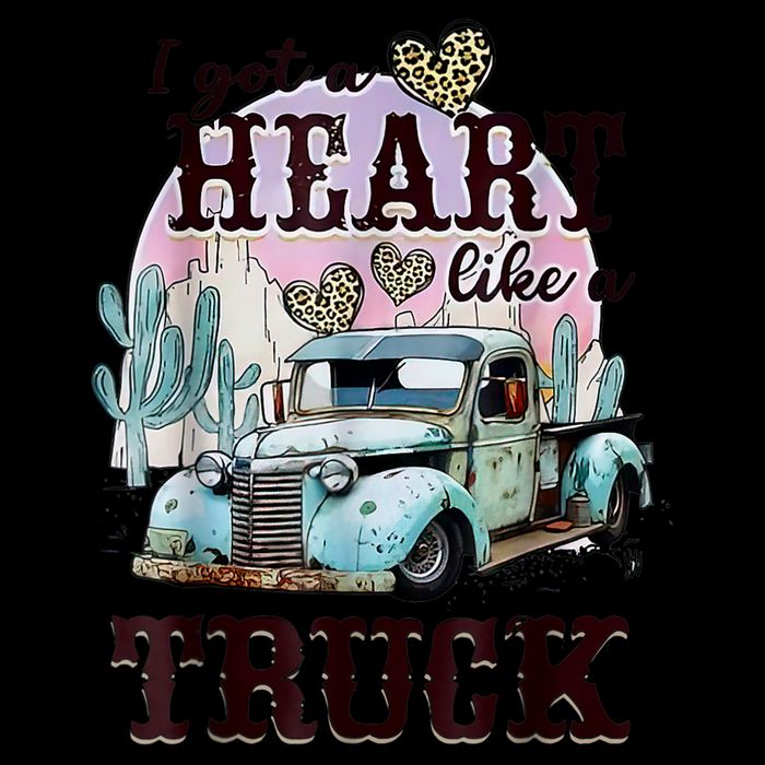 I Got A Heart Like A Truck Runs On Dreams Drawstring Bag