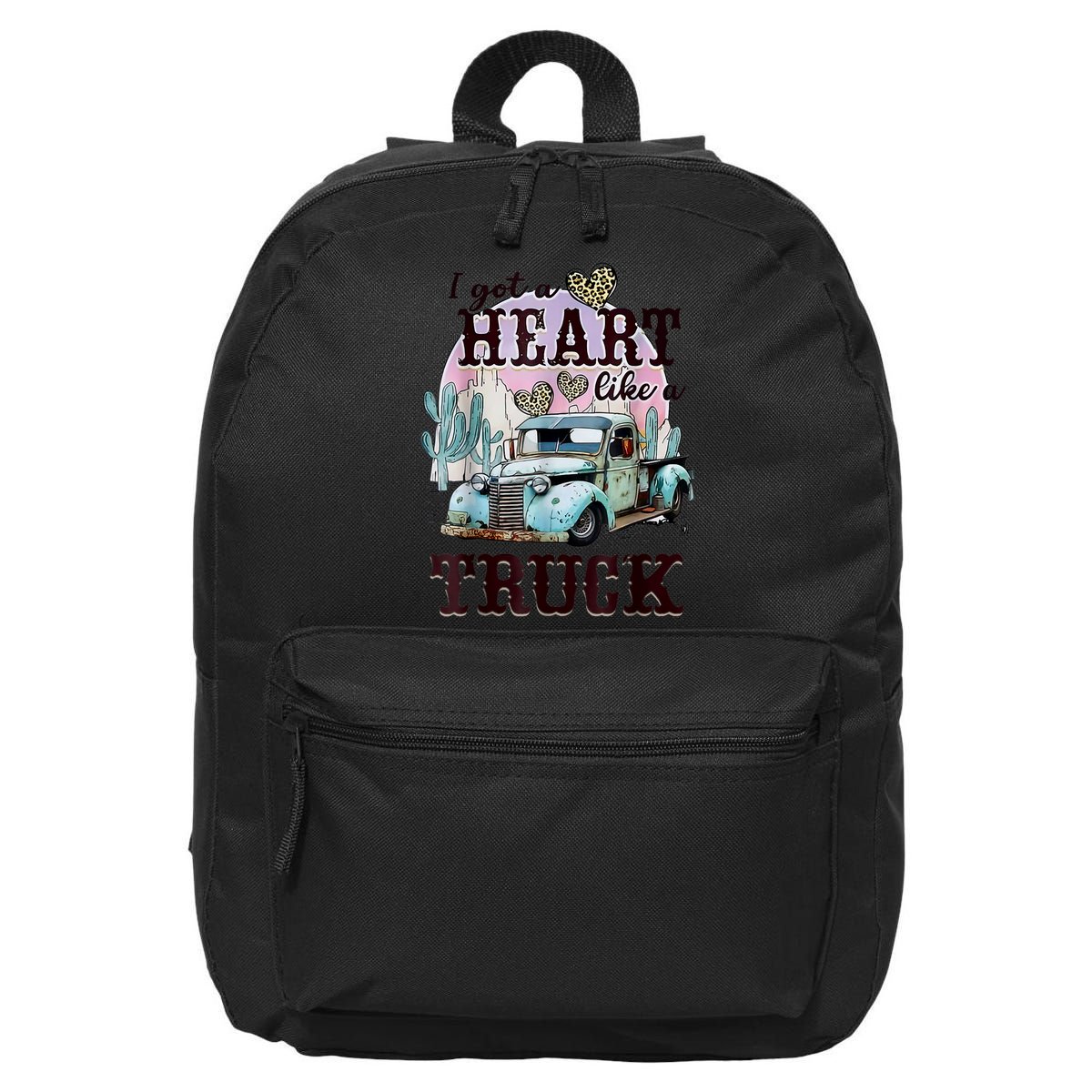 I Got A Heart Like A Truck Runs On Dreams 16 in Basic Backpack