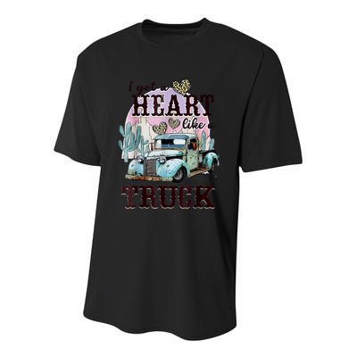 I Got A Heart Like A Truck Runs On Dreams Youth Performance Sprint T-Shirt