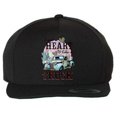 I Got A Heart Like A Truck Runs On Dreams Wool Snapback Cap
