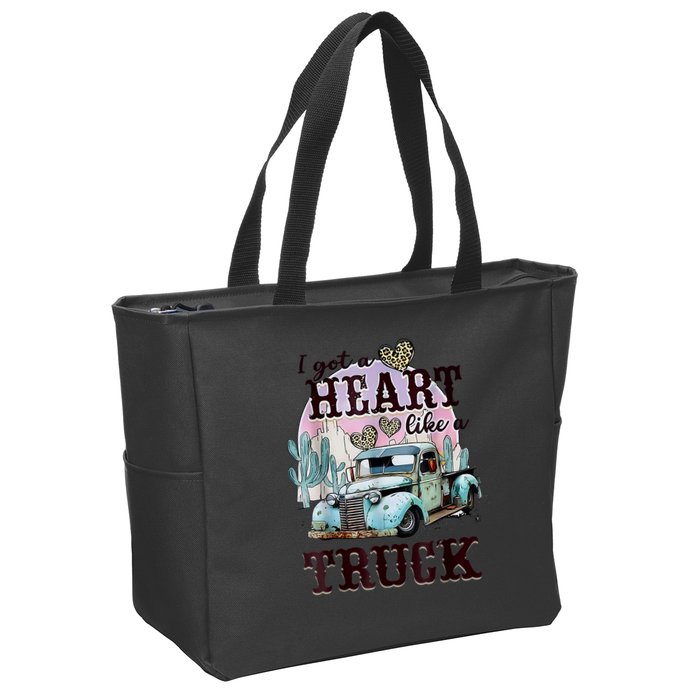 I Got A Heart Like A Truck Runs On Dreams Zip Tote Bag