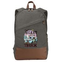 I Got A Heart Like A Truck Runs On Dreams Cotton Canvas Backpack