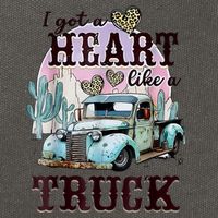 I Got A Heart Like A Truck Runs On Dreams Cotton Canvas Backpack