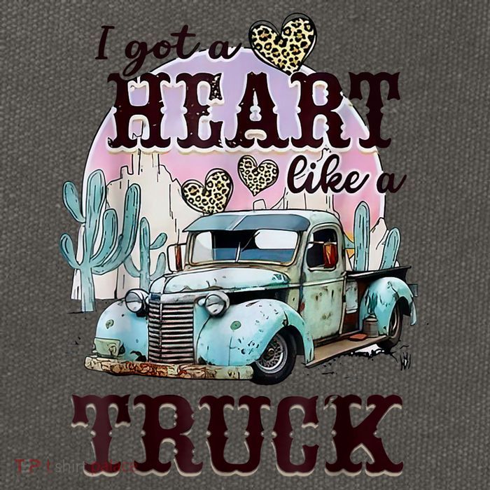 I Got A Heart Like A Truck Runs On Dreams Cotton Canvas Backpack