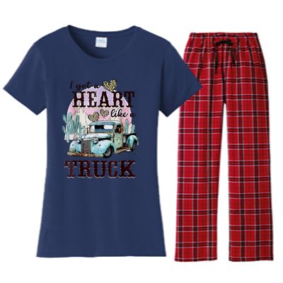 I Got A Heart Like A Truck Runs On Dreams Women's Flannel Pajama Set