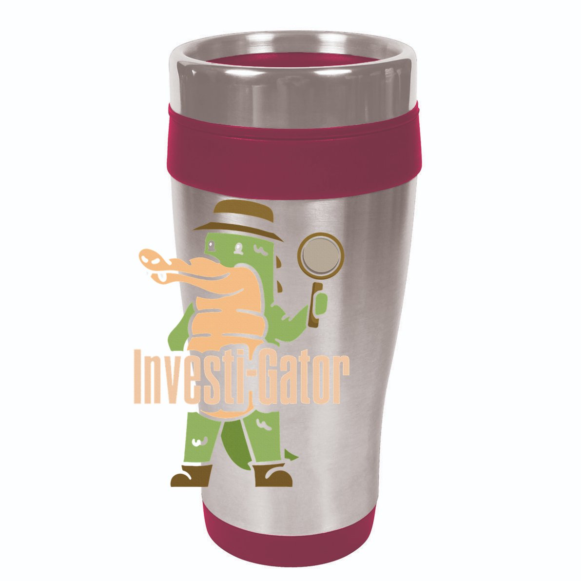 Investi Gator Alligator Spy Private Detective Investigator 12oz Stainless Steel Coffee Mug