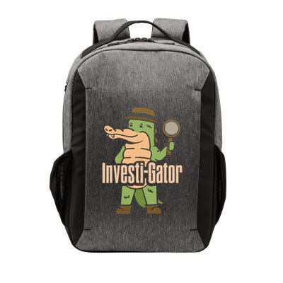Investi Gator Alligator Spy Private Detective Investigator Vector Backpack