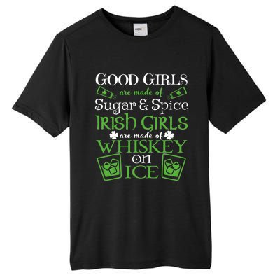 Irish Girl are Whiskey on Ice St. Patrick's Day Tall Fusion ChromaSoft Performance T-Shirt