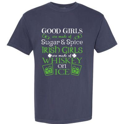 Irish Girl are Whiskey on Ice St. Patrick's Day Garment-Dyed Heavyweight T-Shirt