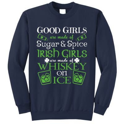 Irish Girl are Whiskey on Ice St. Patrick's Day Sweatshirt