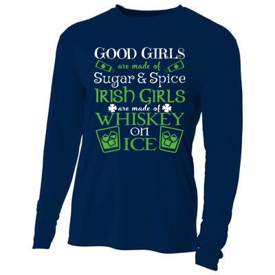 Irish Girl are Whiskey on Ice St. Patrick's Day Cooling Performance Long Sleeve Crew