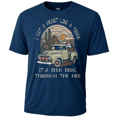 I Got A Heart Like A Truck - It's Been Drug Through The Mud Cooling Performance Crew T-Shirt