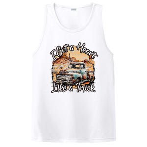 I Got A Heart Like A Truck Country Old Rusty Truck PosiCharge Competitor Tank