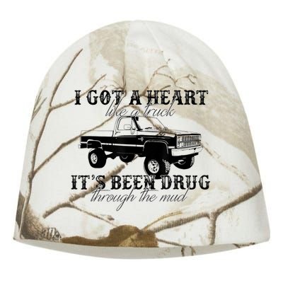 I Got A Heart Like A Truck Western Sunset Cowgirl Farm Kati - Camo Knit Beanie