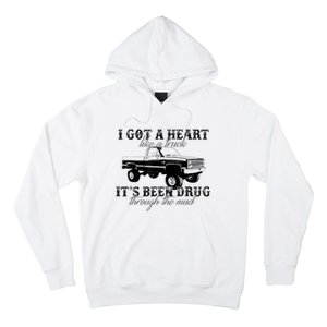 I Got A Heart Like A Truck Western Sunset Cowgirl Farm Hoodie