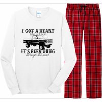 I Got A Heart Like A Truck Western Sunset Cowgirl Farm Long Sleeve Pajama Set