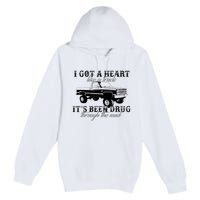 I Got A Heart Like A Truck Western Sunset Cowgirl Farm Premium Pullover Hoodie