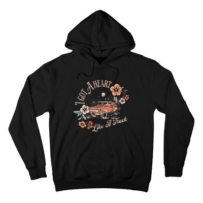 I Got A Heart Like A Truck Western Country Music Cowboy Hoodie