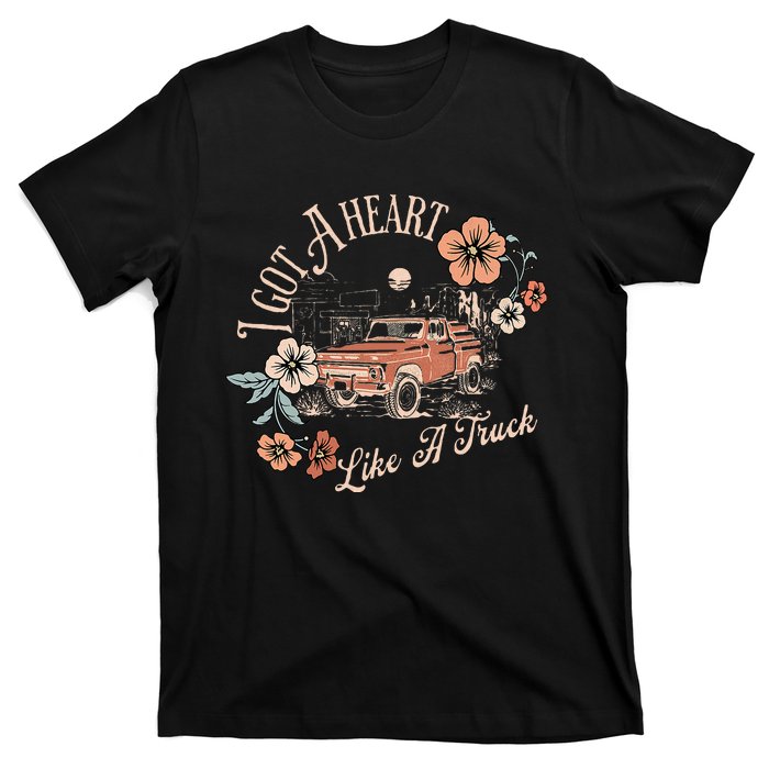 I Got A Heart Like A Truck Western Country Music Cowboy T-Shirt