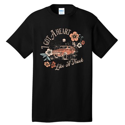 I Got A Heart Like A Truck Western Country Music Cowboy Tall T-Shirt