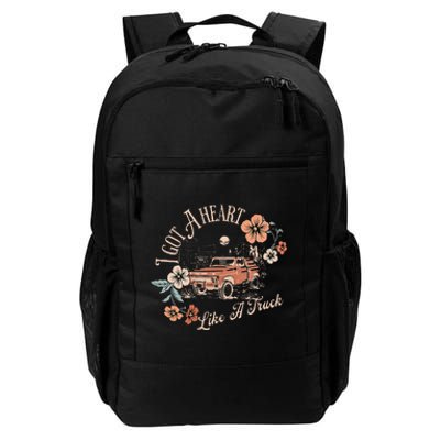 I Got A Heart Like A Truck Western Country Music Cowboy Daily Commute Backpack