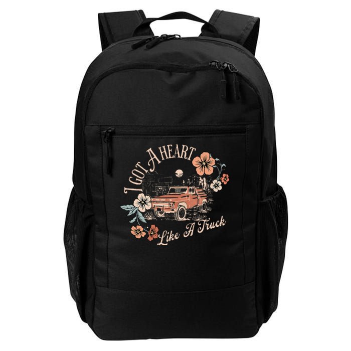 I Got A Heart Like A Truck Western Country Music Cowboy Daily Commute Backpack