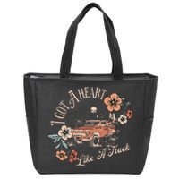 I Got A Heart Like A Truck Western Country Music Cowboy Zip Tote Bag