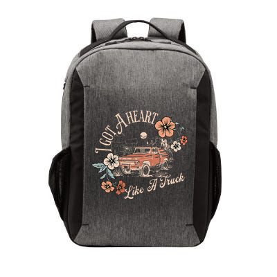 I Got A Heart Like A Truck Western Country Music Cowboy Vector Backpack