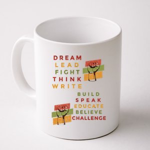 Inspiring Great African American Leaders Fist Black History Gift Coffee Mug