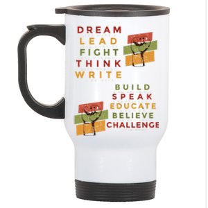 Inspiring Great African American Leaders Fist Black History Gift Stainless Steel Travel Mug