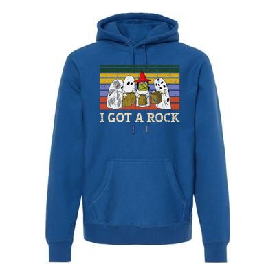 I Got A Rock Funny Halloween Ghost Premium Hoodie