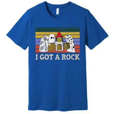 I Got A Rock Funny Halloween Ghost Premium T-Shirt