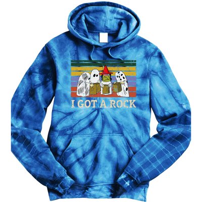 I Got A Rock Funny Halloween Ghost Tie Dye Hoodie