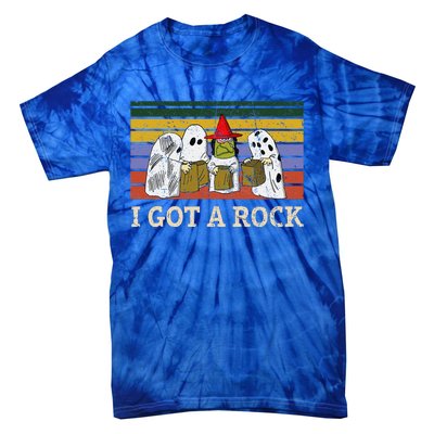 I Got A Rock Funny Halloween Ghost Tie-Dye T-Shirt