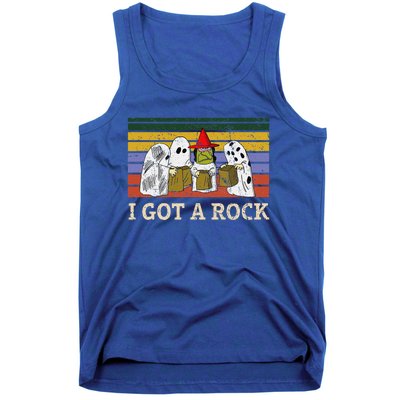 I Got A Rock Funny Halloween Ghost Tank Top