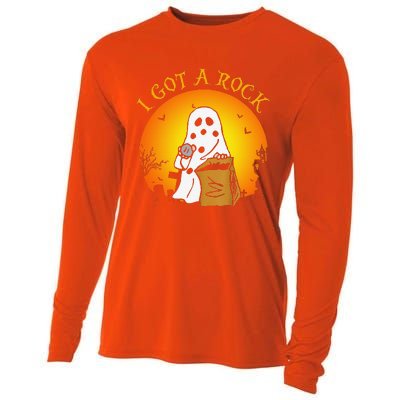 I Got A Rock Halloween Gift For Funny Funny Cooling Performance Long Sleeve Crew