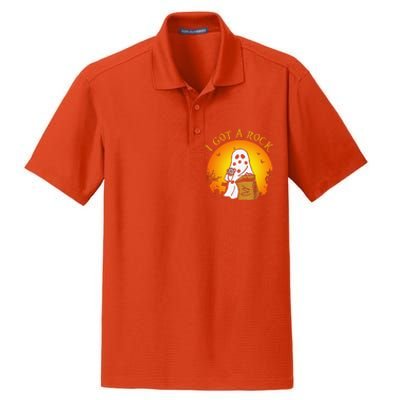 I Got A Rock Halloween Gift For Funny Funny Dry Zone Grid Polo