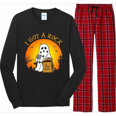 I Got A Rock Halloween Gift For Funny Funny Long Sleeve Pajama Set