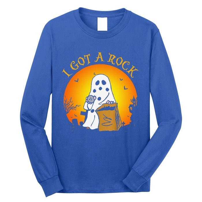 I Got A Rock Halloween Gift For Funny Funny Long Sleeve Shirt