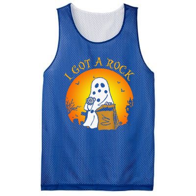 I Got A Rock Halloween Gift For Funny Funny Mesh Reversible Basketball Jersey Tank