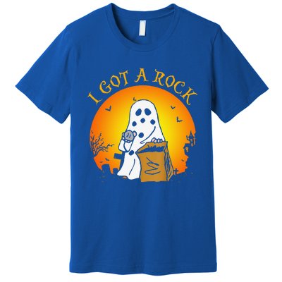 I Got A Rock Halloween Gift For Funny Funny Premium T-Shirt