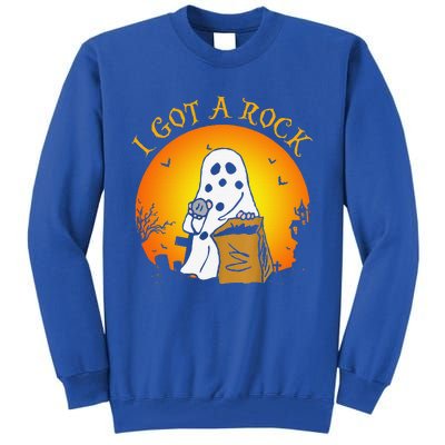 I Got A Rock Halloween Gift For Funny Funny Tall Sweatshirt