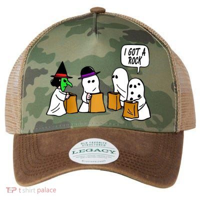 I Got A Rock Halloween Trick Or Treat Legacy Tie Dye Trucker Hat