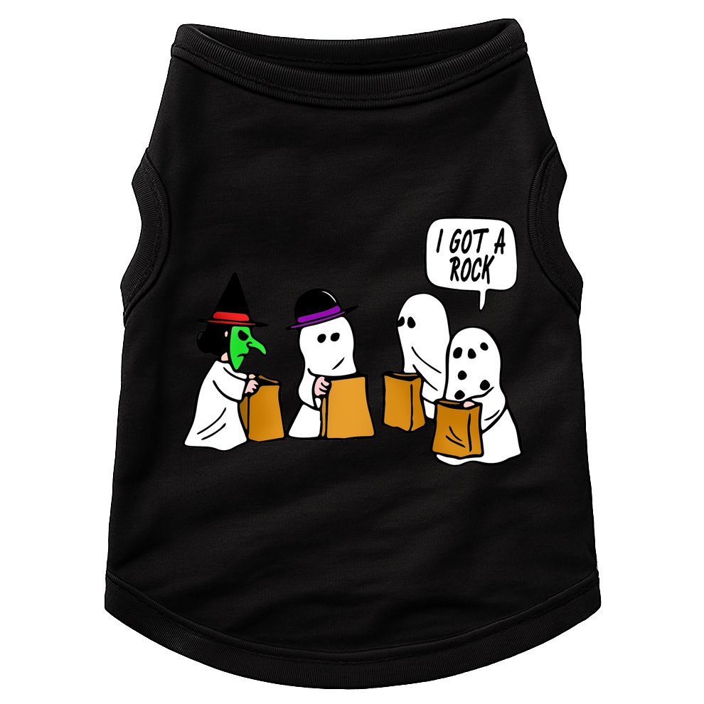 I Got A Rock Halloween Trick Or Treat Doggie Tank