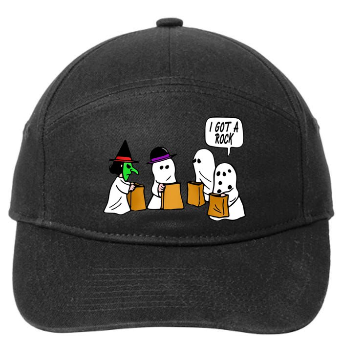 I Got A Rock Halloween Trick Or Treat 7-Panel Snapback Hat