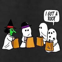 I Got A Rock Halloween Trick Or Treat 11oz C Handle Ceramic Mug