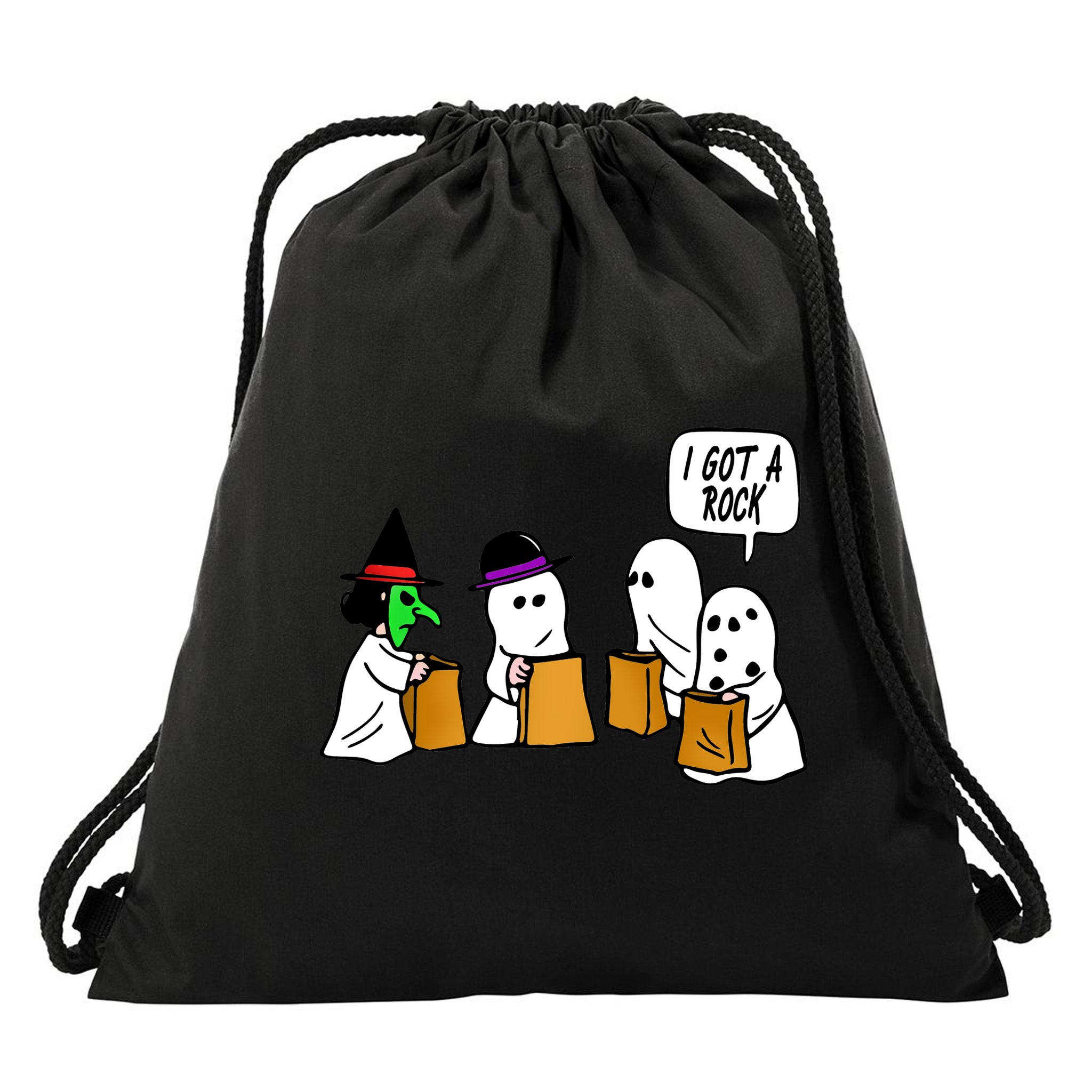 I Got A Rock Halloween Trick Or Treat Drawstring Bag